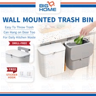 Hanging Dustbin Kitchen Wall Mounted Trash Bin Tong Sampah Dapur Tong Sampah Sangkut Kitchen Dustbin