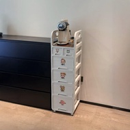 Storage Rack Snack Trolley Storage Rack Layered Rack Snack Cabinet Mobile Storage Rack Narrow Rack S