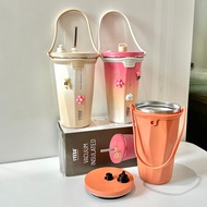 Silicone Strap Glass Handle Genuine TYESO And Water Bottle
