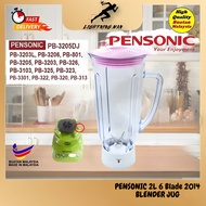 Blender Jug 2014 2L PENSONIC 2LITER 6 Blades PB-3205DJ PB-3203L PB-3206 PB-3205 PB-3203 PB-3103 PB-3