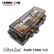 HURRICANE FUSE ฟิวส์รถยนต์ เครื่องเสียงรถยนต์ กระบอก ฟิวส์ คู่ ไส้กล้ามปู 150A (1ออก2) Hurrican  =1ต