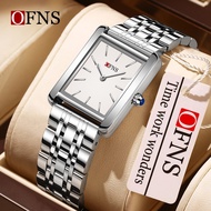 OFNS 1586 square quartz women's watch 3ATM waterproof women's watch -11