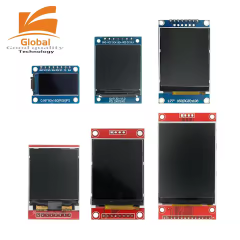 1pcs TFT Display 0.96 / 1.3 1.44 1.77 1.8 2.0 2.4 Inch IPS 7P SPI HD 65K Full Color LCD Module ST773
