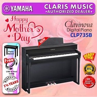 YAMAHA CLAVINOVA DIGITAL PIANO-NEW UNIT! (MODEL: CLP735B / CLP735 B / CLP-735 / CLP-735 BLACK / CLP-735B / CLP-735 B / CLP735 BLACK / CLP ) -B