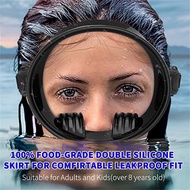 Snorkeling Mask 180 Degree Wide View Diving Mask Oval Oval Frameless Silicone Strap Fr