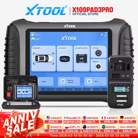 XTOOL X100 PAD3 Pro With KC501 Fob Key Programming Tools 40 Resets Car Diagnostic All Key Lost Immob