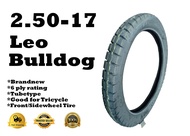 250-17 (2.50-17) LEO BULLDOG 6 PLY TUBETYPE LEO TIRE BRANDNEW