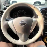 steering wheel cover Leather hand-sewn steering wheel cover is suitable for Nissan old Lida/Xuanyi/Y