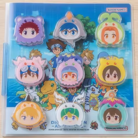 Digimon Adventure Digimon Hat Q Characters 5cm Acrylic Paper Clip Cute Lovely Anime Stationery Decor