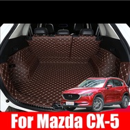 For Mazda CX-5 CX5 CX 5 KF 2017 2018 2019 2020 2021 2022 Leather Rear Trunk Mat Liner Floor Tray Carpet Mud Pad Guard Pr