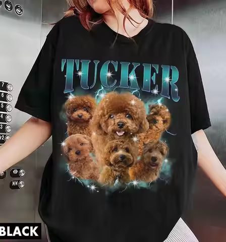 Retro Custom Bootleg Rap Tee Custom Dog Bootleg Shirt Custom Dog Shirt Personalized Dog Bootleg Shir