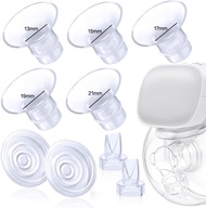Flange Inserts 13/15/17/19/21mm Compatible with Momcozy Wearable Breast Pump S12 Pro/S9 Pro/S12/S9 for TSRETE/Spectra/Medela 24mm Shields/Flanges Include Silicone Diaphragm&amp;Duckbill Valve