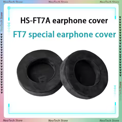 Fiio Hs-Ft7a Over-Ear Headphone Ear Pads Ft7 Large 3d Fiber Velvet Ear Cushions Soft And Skin-Friend