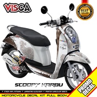 Decal Scoopy Karbu Full Body Stiker Scoopy Karbu Lama Striping Scoopy Karbu Lama Batik