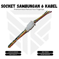 6 Pin Cable Connection Socket 6 Pin Connector Socket/ - SPOT CABLE