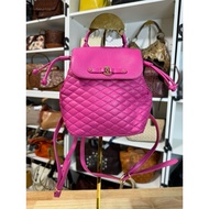 A55-Genuine Leather Backpack Pink
