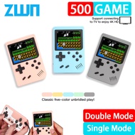 เครื่องเล่นวิดีโอเกมมือถือขนาดเล็กแบบพกพาย้อนยุค8บิต3.0นิ้วเครื่องเล่นเกมจอแอลซีดีมีสีในตัวเกม500เกมสำหรับเป็นของขวัญสำหรับเด็ก