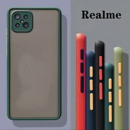 ส่งจากไทย เคสขอบสีผิวด้าน เคสมือถือ Realme 12/5G  Realme 12X Realme 12plus Realme 12pro+ Realme10pro/C11 / C12 / C15 / C25 / C21Y / C25Y / C21 / Realme C20 / Realme C11 2021 / Realme Narzo50i เคสขอบสีหลังด้าน 02