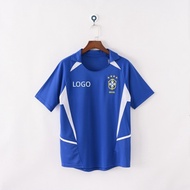2002 Brazil  Away Retro Edition    Football Jersey Short Sleeve Men's T-shirt