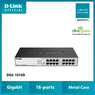 D-Link DGS-1016D 16-Port Gigabit Desktop/Rackmount Switch In Metal Casing