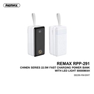 REMAX RPP-291 CHINEN SERIES 22.5W FAST CHARGING POWER BANK WITH LED LIGHT 80000MAH