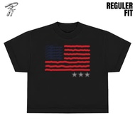 KATUN Flamming Studio - America Fl4g T-shirt - Cotton/, thick 20s combed Cotton