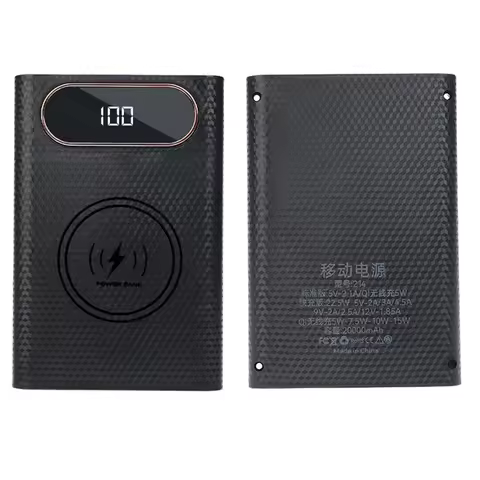 LCD Display 4x21700 Battery Case Power Bank Shell External Box QC3.0 FAST Charge Powerbank Protector