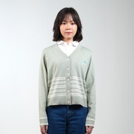 PETRONAS Women's Striped Cardigan - Sage Green