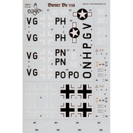 EagleCals EC48164 1: 48 Germany American Do335A-0/1 Water Sticker Arrow