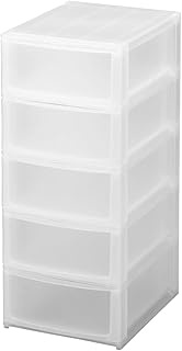 SANKA NpdA4-f5CL Natura Postdeco Storage Case, A4, Deep 5 Tiers, Clear, W 10.4 x D 13.6 x H 24.8 inc