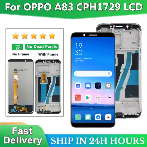 5.7'' For Oppo A83 LCD Display Screen Touch Digitizer Frame Assembly Replacement For OPPO A83 CPH172