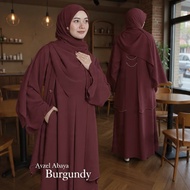 Ayzel Abaya Set 2in1 Abaya Anti UV Ceruty Babydoll Material Abaya Lebaran 2026 Latest Luxurious Mode