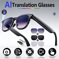 3in1New Smart Glasses AI 8K Camera Bluetooth Call Voice Assistant Music Player Translate Multifuncti