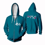 Korean Squid Game Hoodie Jacket Li Zhengjae 456 001 Clothes