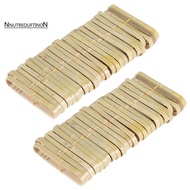 50Pcs Tongs Disposable Cooking Utensils Mini Bamboo Tongs Natural Toast Tongs for Cooking
