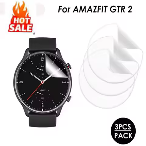 3pcs Hydrogel Film For Amazfit GTR 2 Smart Watch Soft Clear Full Screen Protector Accessories For Am