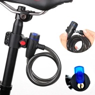 Universal Anti-Theft Bicycle Bike Lock Stainless Steel Cable Coil For Castle Motorcycle Cycle MTB Bi
