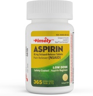 Timely - Low Dose Aspirin 81mg - 365 Count - Compared to the active ingredient in Bayer Low Dose - E