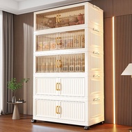 X-Mart Storage Box Cabinet Organizer 50-80cm Multipurpose Foldable Storage Box Kitchen Double Storag