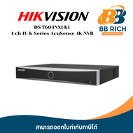 DS-7604NXI-K1 4-ch 1U K Series AcuSense 4K NVR