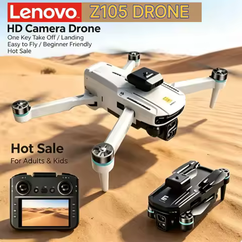 Lenovo Z105 GPS Foldable Drone 8K Dual Camera Brushless Optical Flow 4.3" Screen RC 15Mins Flight FP