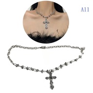 All Cross Necklace Choker Grunge Jewelry Accessories Gothic Male Female Necklaces