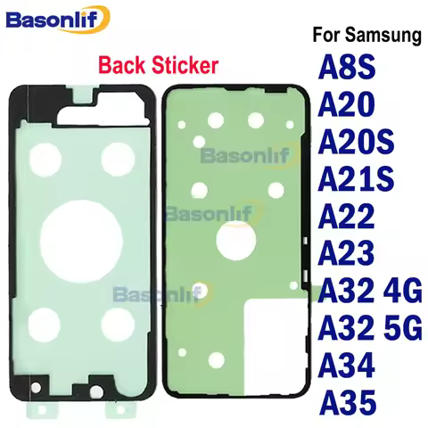 Back Cover Waterproof Adhesive Rear Sticker For Samsung Galaxy A22 A23 A32 5G A32 4G A34 A35 A8S A20