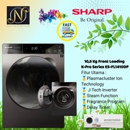 Rmd Sharp Es Fl1410 Dpx Mesin Cuci Plus Dryer 10,5 Kg Es-Fl1410Dpx