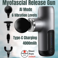 LIHILIS Myofascial Release Gun, AI Mode, 6 Vibration Levels, Quiet, 340g, Lightweight, Type-C Chargi
