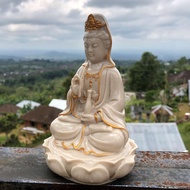 STATUE OF GODDESS KWAN IM natural GOLD/PATUNG DEWI KUAN IM/DEWI GUAN YIN/PATUNG BUDDHA/PATUNG BUDHA/