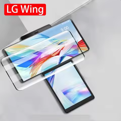1PCS 3D Curved Edge Full Cover 9H Tempered Glass for LG Wing 5G Screen Protector for LG Velvet LG G8
