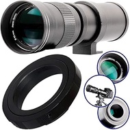Ultimaxx 420-800mm f/8.3-16 Super HD Manual Telephoto Zoom T-Mount Lens Kit for Nikon D7500, D500, D