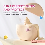 Judydoll Tinted Sunscreen SPF 50+ PA++++ - 40ml (6 in 1 Sunscreen Skintint, Moisturizer, Primer, Ton