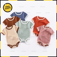 (0-24months) Baju Raya Pastel Cotton Romper Baby Newborn Boy Girl Bodysuit Romper Baju Romper Baju L